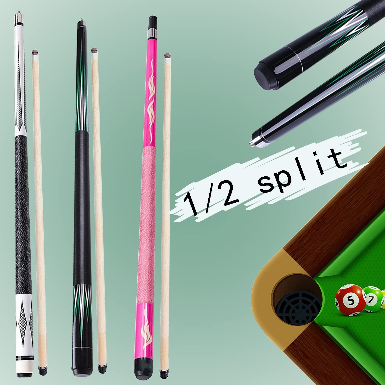 その他 150cm - 2 Piece Break Pool Cue - Billiard Stick Hardwood Canadian Maple 680ml dwos6rj 150cm - 2 Piece Break Pool Cue - Billiard Stick Hardwood